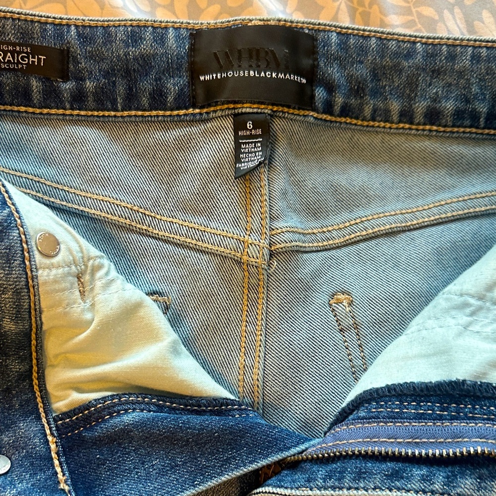 White House Black Market Blue Denim Pants